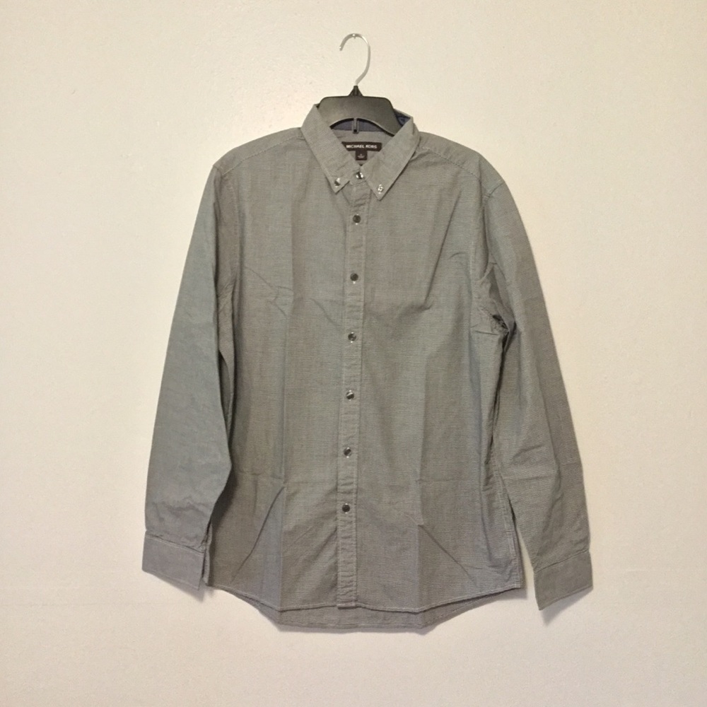 Michael Kors Men’s Button Down Dress Shirt, Large